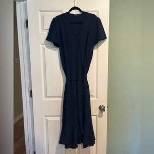 Midi wrap dress